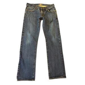 PRPS Men's Selvedge Denim Jeans Size 32 Blue Button Fly Straight Leg